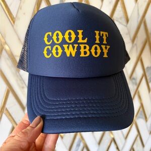 Cool It Cowboy Trucker Hat NWT
